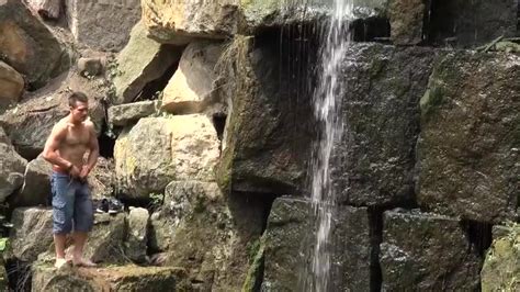 Naked For Waterfall Shower ThisVid
