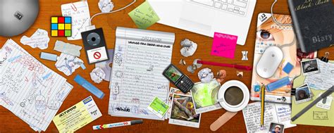 Messy Desk by web-meister on DeviantArt