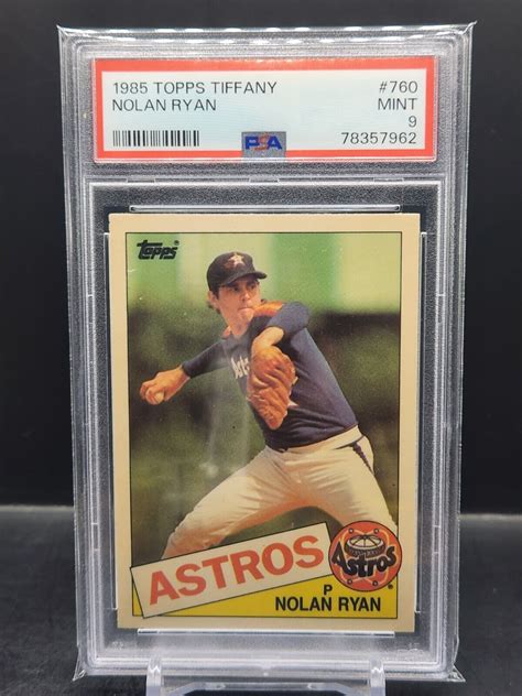 Nolan Ryan 1985 Topps Tiffany 760 Base Price Guide Sports Card Investor