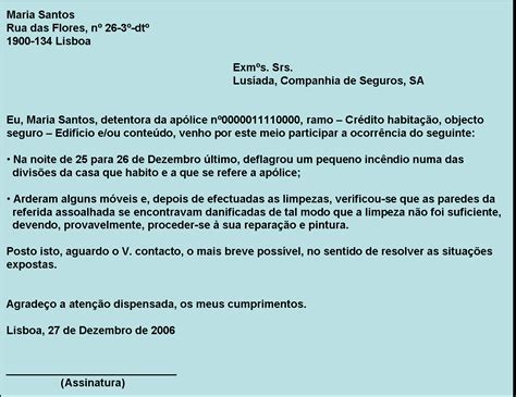 Exemplo De Carta Formal