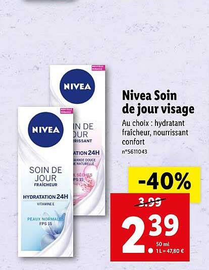 Promo Nivea Soin De Jour Visage Chez Lidl Icatalogue Fr