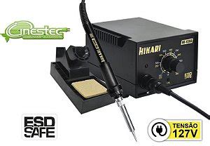 ESTACAO DE SOLDA DIGITAL HAKKO FX 888D ESD 127V PROFISSIONAL Cinestec