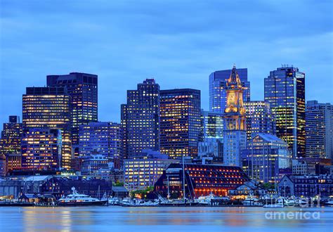 Downtown Boston Massachusetts Skyline Photograph by Denis Tangney Jr - Pixels