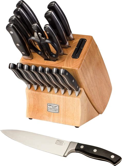 Amazon Chicago Cutlery Insignia2 18 Piece Knife Block Set With In