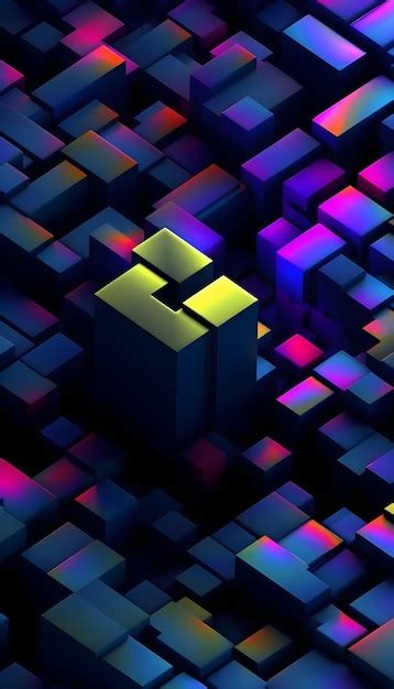 Premium Photo | A colorful cubes with different colors