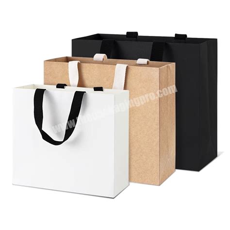 Lipack Beverage Take Out Paper Bags Eco Friendly White Black Brown