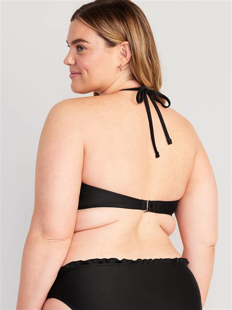 Haut de bikini de type bandeau convertible à volants pour Femme Old Navy