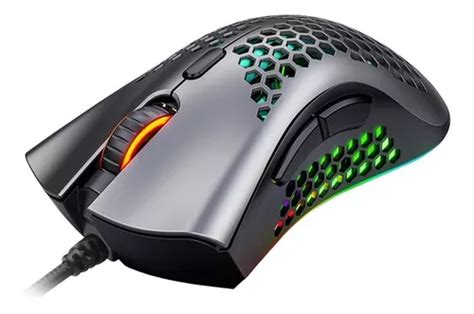 Mouse Gamer Usb Macro Colmeia Ultraleve Led Rgb Dpi Mercadolivre