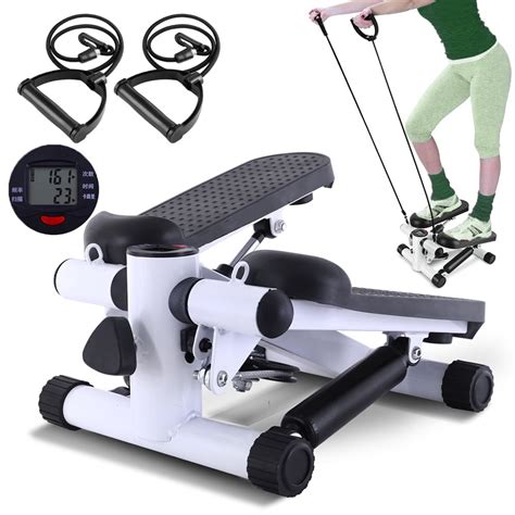 Stair Stepper For Exercise Mini Steppers With Resistance Band Aerobic Fitness Stepper Exercise