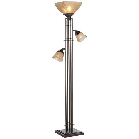 City Lines Bronze 3 Light Torchiere Floor Lamp 1t914 Lamps Plus