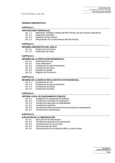 Pdf Normas Urban Sticas Cap Tulo Disposiciones Bases Cortesaragon