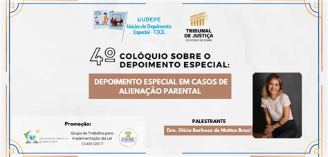 Inscri Es Abertas Para Col Quio Sobre O Depoimento Especial