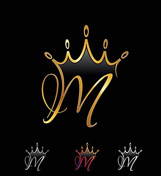 Golden Monogram Crown Initial Letter S Wedding Premium Letter Vector