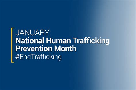 Human Trafficking Awareness Month