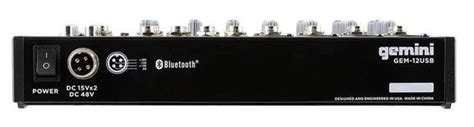 Микшер GEMINI GEM-12USB - купить в Москве и Санкт-Петербурге, выгодная цена