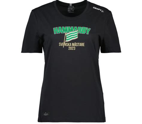 Hammarby Svenska Mästare 2023 W t shirt BLACK Köp online hos Intersport