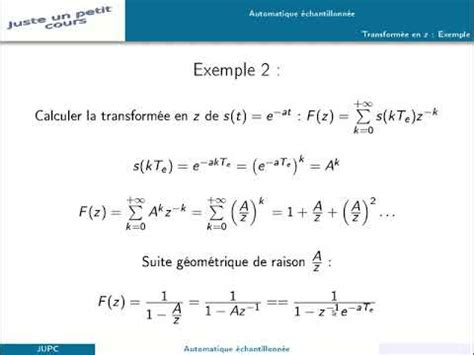 Automatique La Transformee En Z YouTube
