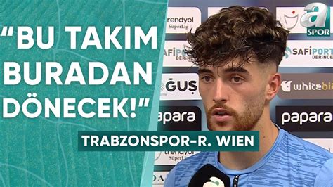 Trabzonsporlu Pedro Malheiro Ben Ok Eminim Bu Tak M Buradan Geri