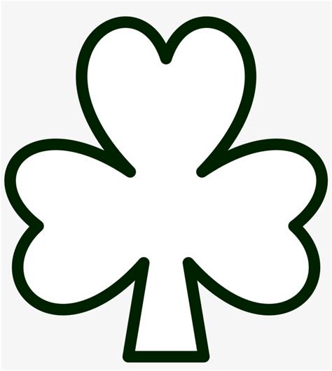 Shamrock Clip Art Black And White Transparent Png X Free