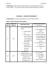 Chem Exp Experiment Report Docx Pdf Chem Experiment