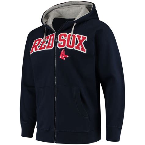 Men's Boston Red Sox Antigua Navy Team Victory Full-Zip Hoodie