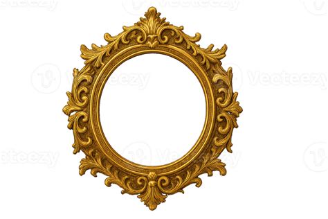 Ornate Circular Frame With Elegant Details For Artistic Display