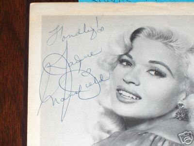 Jane Jayne Mansfield Sex Symbol Signed Global Coa