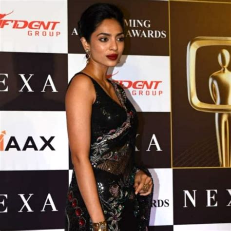 Sobhita Dhulipala Looks Elegant As Ever In Black Tulle Saree With