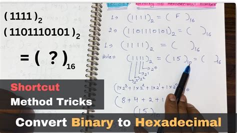 Lec 30 Binary To Hexadecimal Conversion Shortcut Method Number System Computer Science