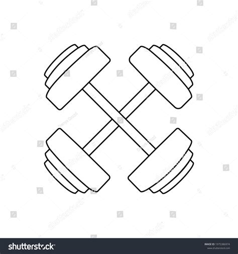 Gym Icon Vector Set Body Building Stock Vector Royalty Free 1975386974 Shutterstock