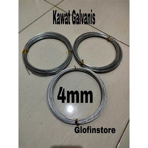 Jual Kawat Galvanis BWG 8 Diameter 4mm Per 1Kg Indonesia Shopee Indonesia