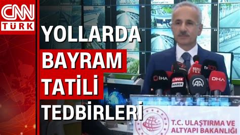 Bakan Abdulkadir Uralo Lu Bayram Tedbirlerini A Klad Youtube