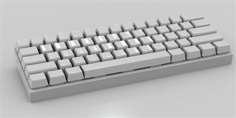 Compact Mechanical Keyboard D Model Cgtrader