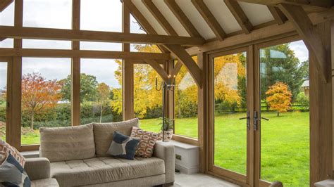 Oak Garden Room Kitchen Extension Cheshire Farmhouse Sunroom