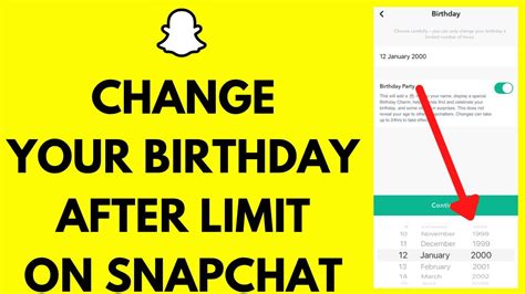 How To Change Birthday On Snapchat After Limit EASY YouTube