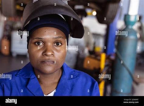 Female Welder In Metal Workshop Hi Res Stock Photography And Images Alamy