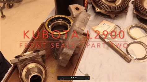 Part 2 Front Axle Seals Kubota L2900 Made By Jandd Youtube