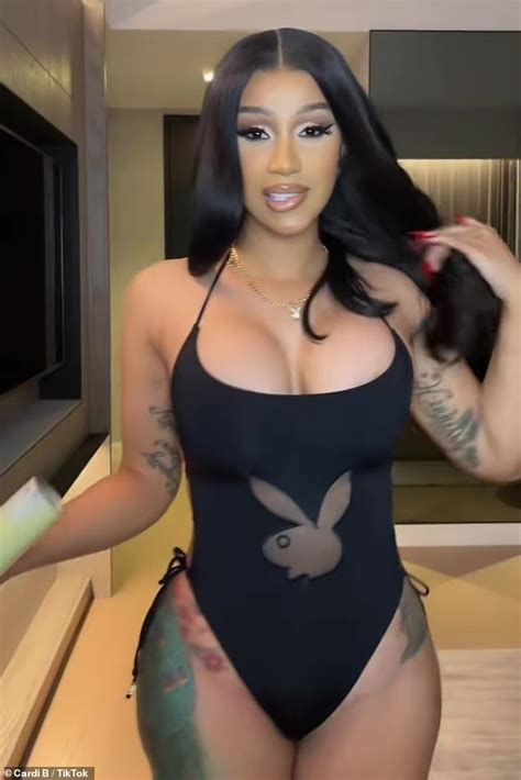 Cardi B Models Sexy Playboy Swimsuits As She Eases Into Her Role As