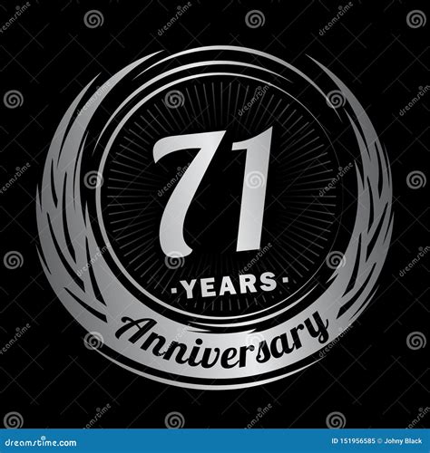 Years Anniversary Elegant Anniversary Design St Logo Stock