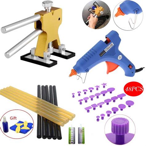 Paintless Dent Repair Set Dent Lifter Hot Melt Glue Gun Pro Glue Stick Auto Body Dent Removal