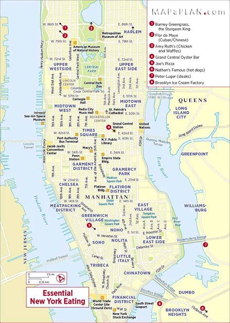 Maps of New York top tourist attractions - Free, printable - MapaPlan ...