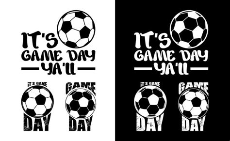 Premium Vector | Game day soccer t shirt design bundle football shirt ...