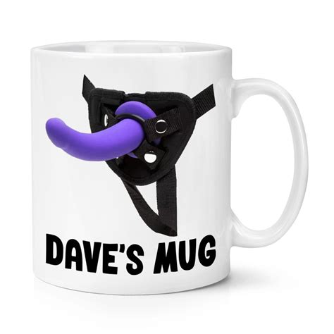 Personalised Strap On Joke Oz Mug Cup Rude Funny Gay Joke Pegging