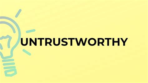 Untrustworthy Word