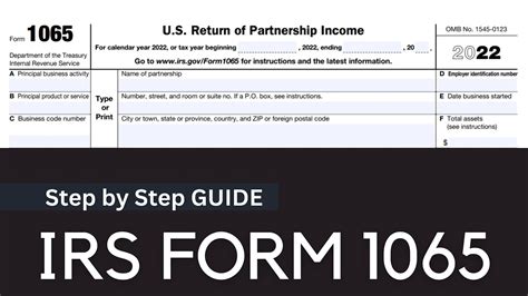 2022 Irs Form 1065 Step By Step Guide By Us Tax Expert Youtube