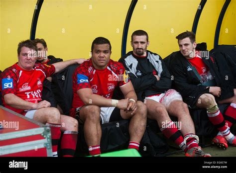 London Welsh Rugby Players At London Welsh V London Irish Aviva