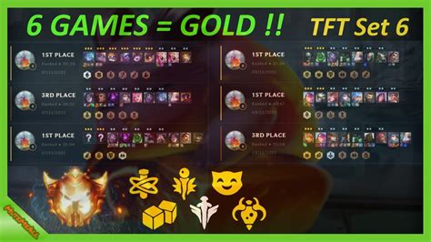 TfT Get GOLD Rank In 6 Games Only It Is Possible Relevant Every