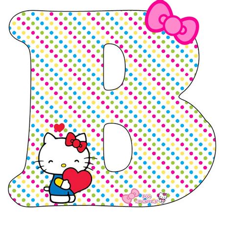 Letra B Hello Kitty Abecedario De Hello Kitty Letras Hello Kitty Alfabeto De Hello Kitty