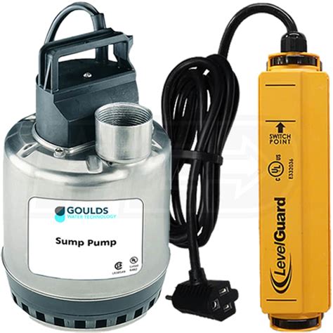 Goulds LSP03 Series 1 3 HP Stainless Steel Sump Pump W LevelGuard