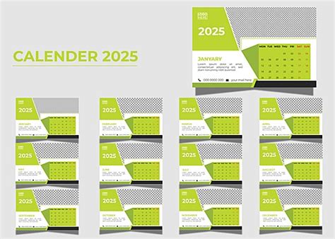 2025 Desk Calendar Template Vector Template Download on Pngtree